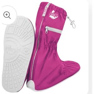 Stay Dry in Style: SEAL Waterproof Shoe Covers, Size Large - Lilac Reusable
